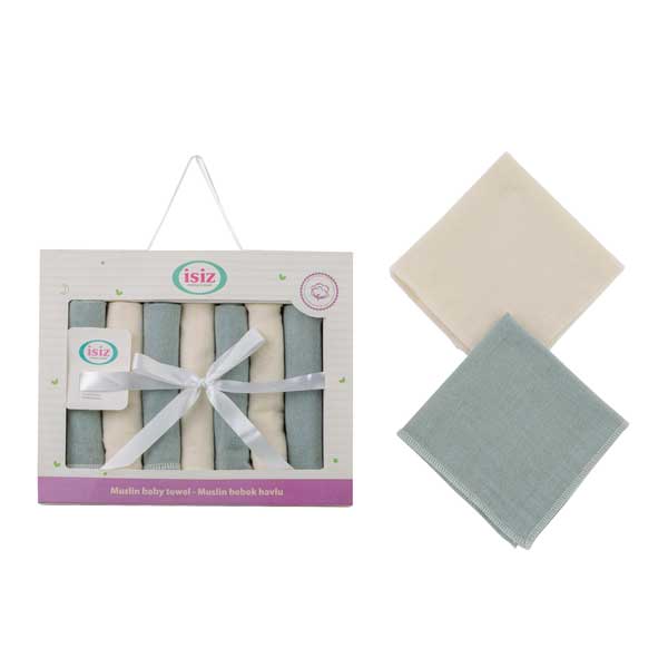 دستمال دست و صورت موسلین 7 عددی