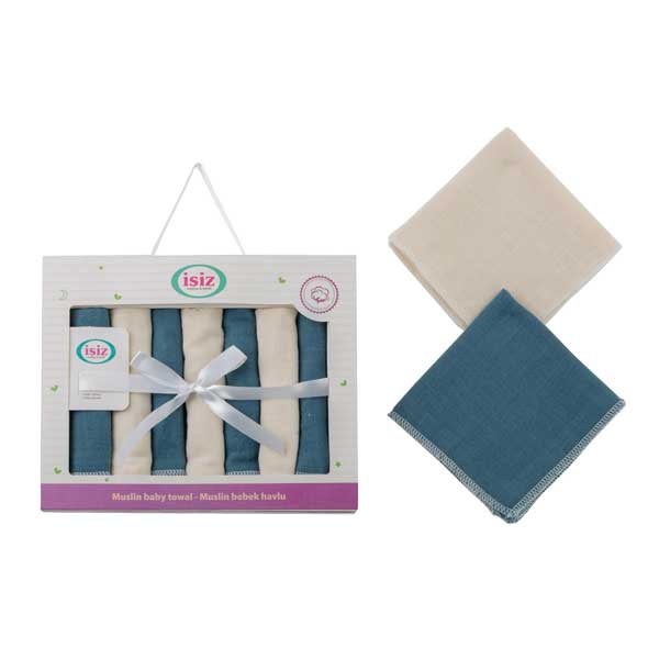 دستمال دست و صورت موسلین 7 عددی