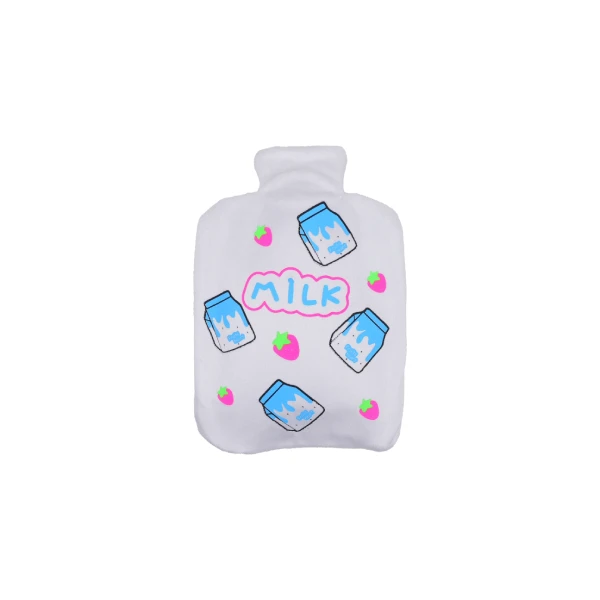 کیسه آبگرم طرح پاکت شیر آبی سفید