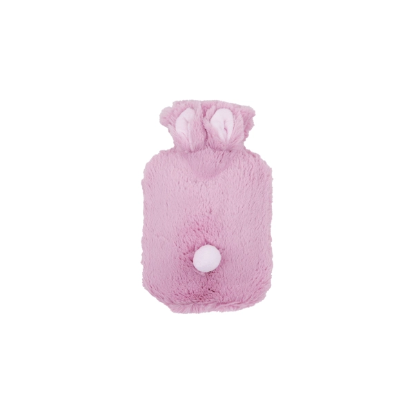 کیسه آبگرم چاپی پشمی صورتی